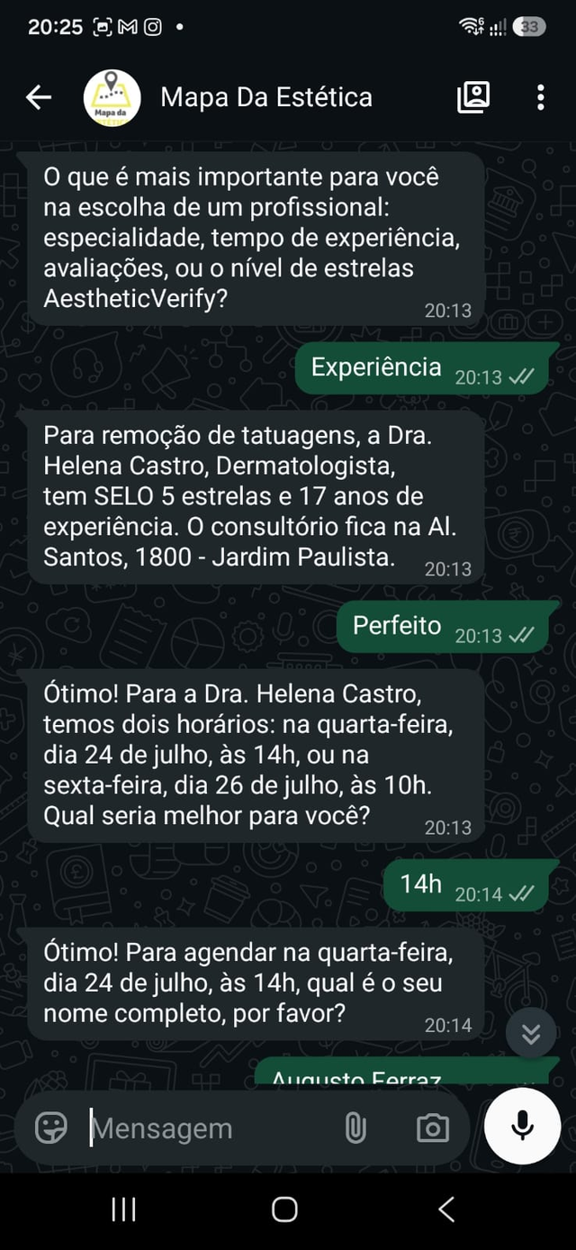 Recomendação verificada